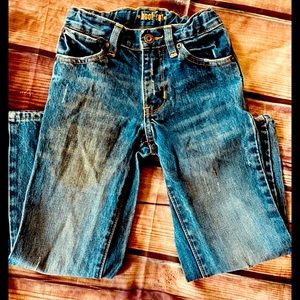 Old Navy boot cut jeans distressed wash